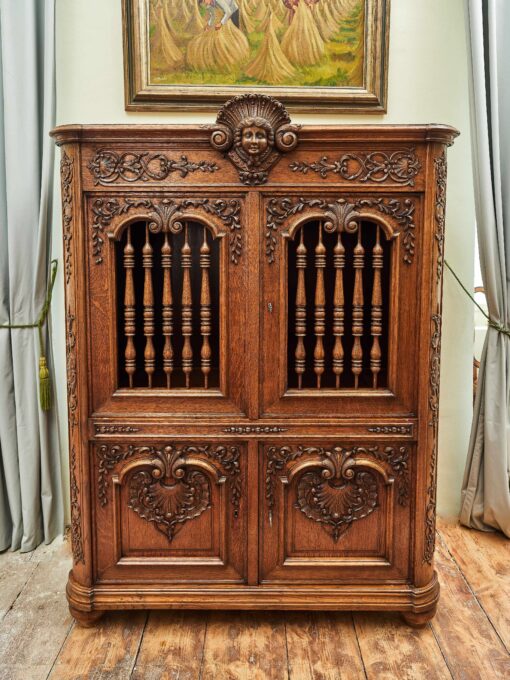 Neo-Rococo oak cabinet - Image 3