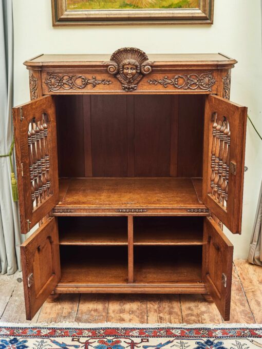 Neo-Rococo oak cabinet - Image 5