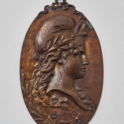 Bronze Plaque of Allegoria Marianne