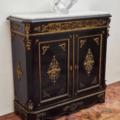 Antique chest of Napoleon III unloaded brass