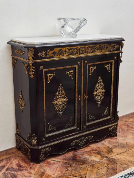 Antique chest of Napoleon III unloaded brass