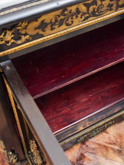 Antique chest of Napoleon III unloaded brass - Image 5