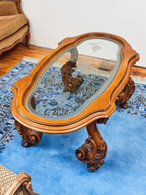 A coffee table carved in a Baroque style - Image 8