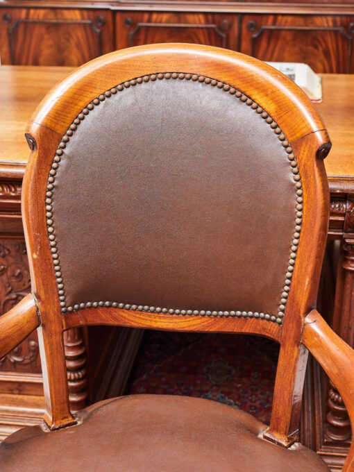Antique massive chair to the desk - Image 7