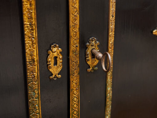 Antique chest of Napoleon III unloaded brass - Image 8
