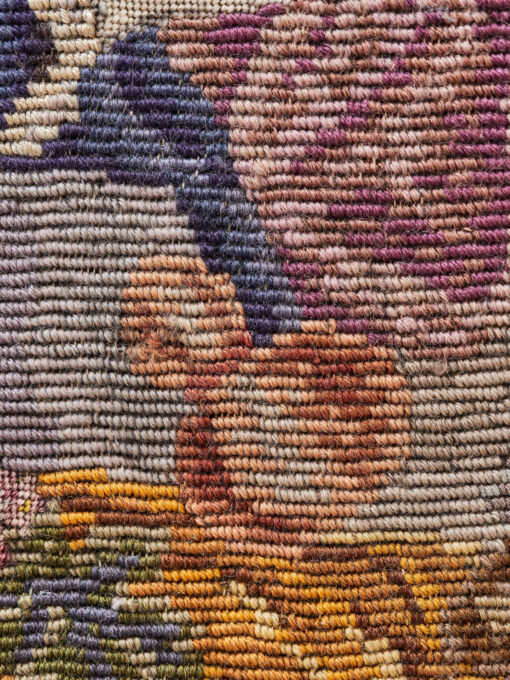 Ručně tkaný gobelín s romantickou scénou v zlaceném rámu 90 × 72,5 cm – Bild 7