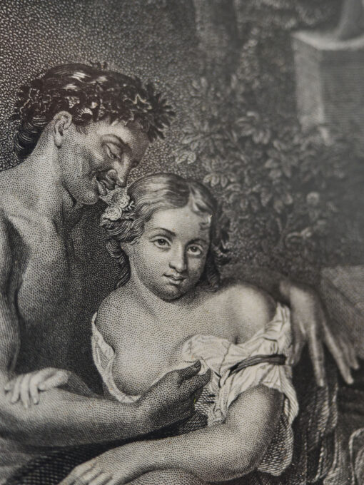 Mědiryt Shepherd & Shepherdess – pastýř a pastýřka podle Eglona van der Neera, 19. století - Obrázek 6