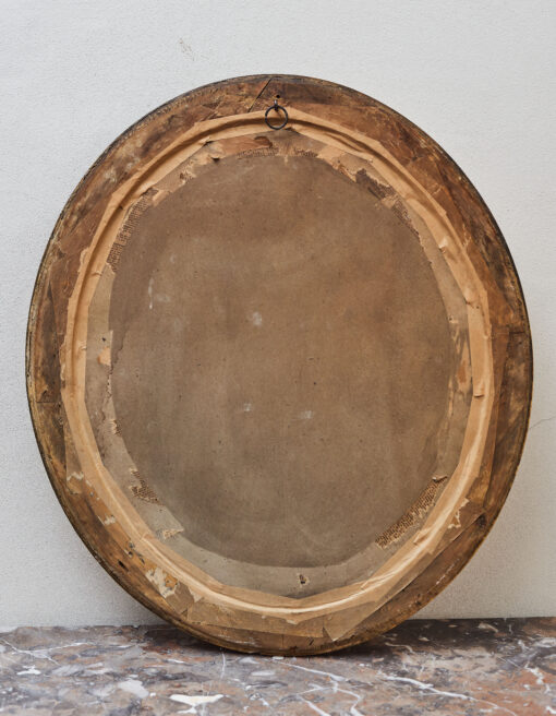 Oval gilded mirror with a richly decorated frame, 19. century - Image 2