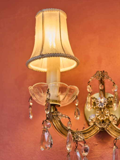 Dvouramenná tereziánská nástěnná lampa / aplika - Obrázek 6