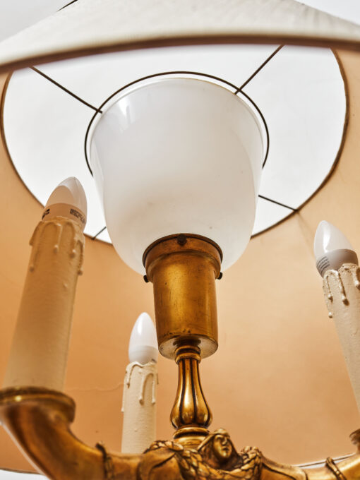 Neoempírová bronzová stojací lampa z konce 19. století – masivní provedení, Höhe 177 cm – Bild 4