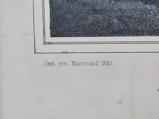 Litografie Scéna říjnové slavnosti římské, Marstrand 1841, Hanfstaengl Dresden - Obrázek 7