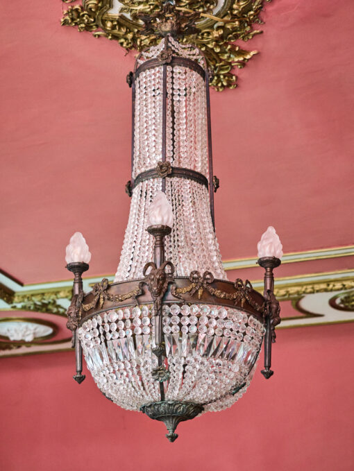 Large antique chandelier Ludvík XVI - Pear - Image 6