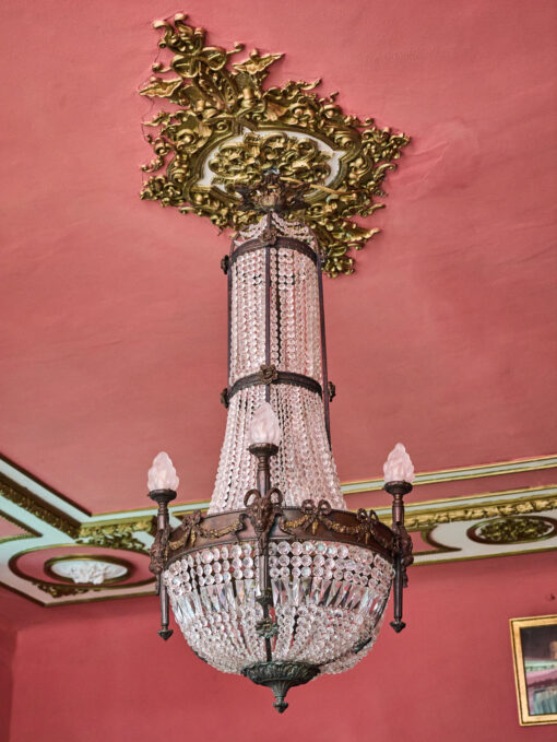 Large antique chandelier Ludvík XVI - Pear - Image 15