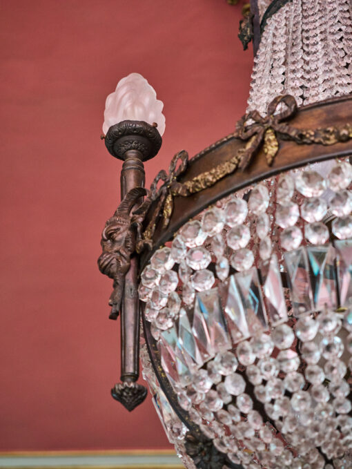 Large antique chandelier Ludvík XVI - Pear - Image 14