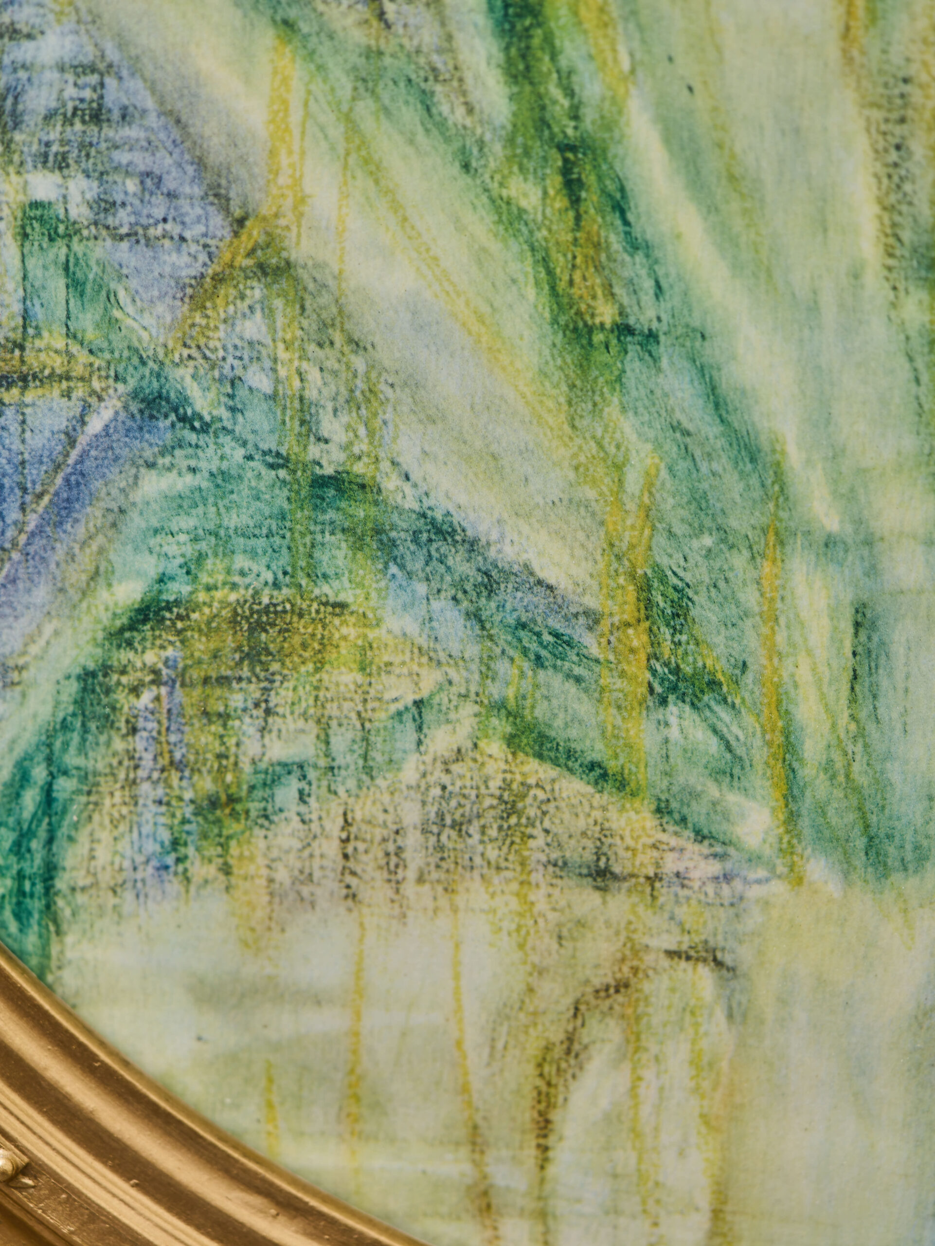 Ein zeitloses Gemälde mit dem Motiv gelber Narzissen in einem ovalen Rahmen – Bild 5