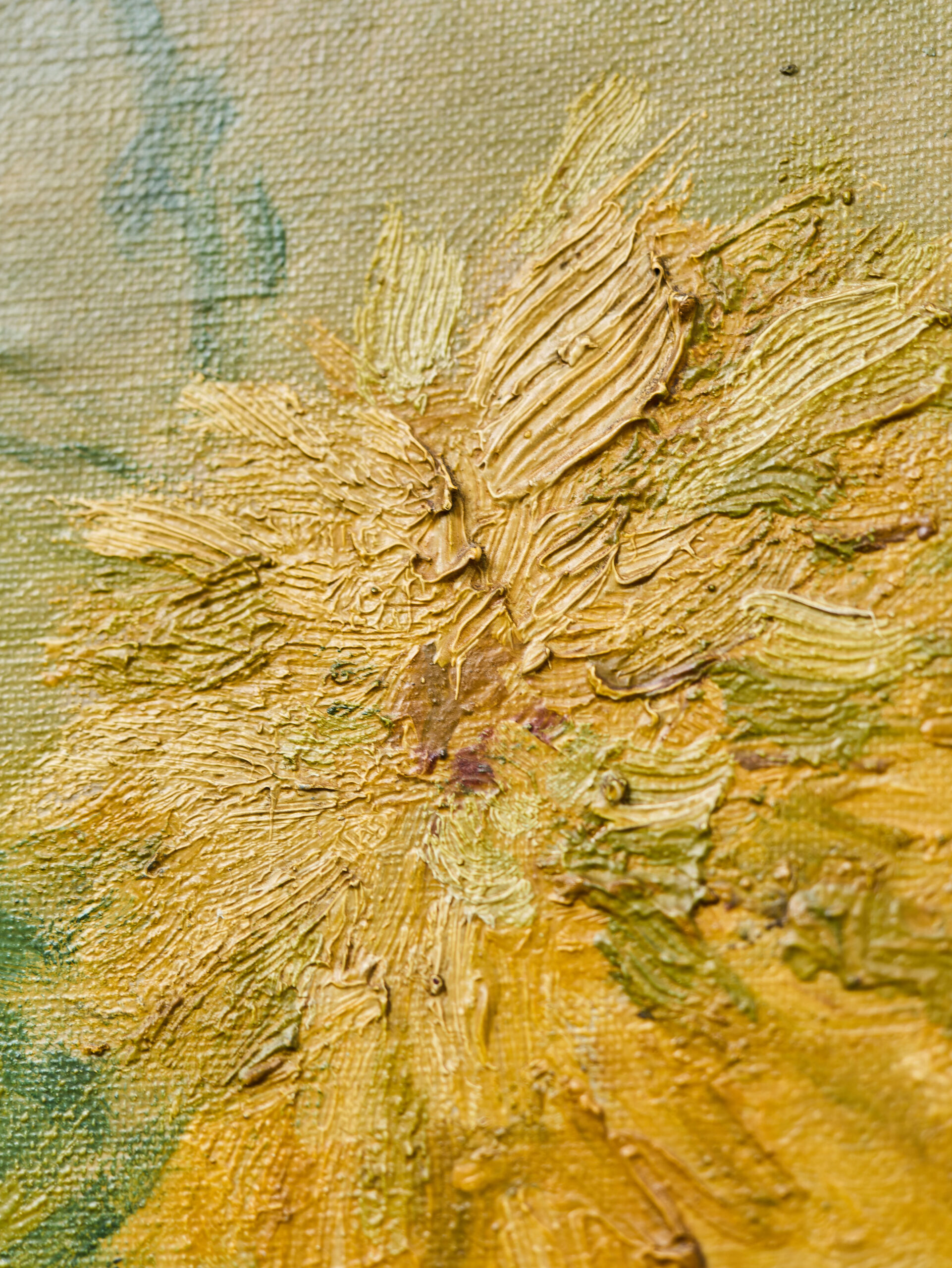 Großes Bild mit Blumenstillleben, unterzeichnet – Bild 6